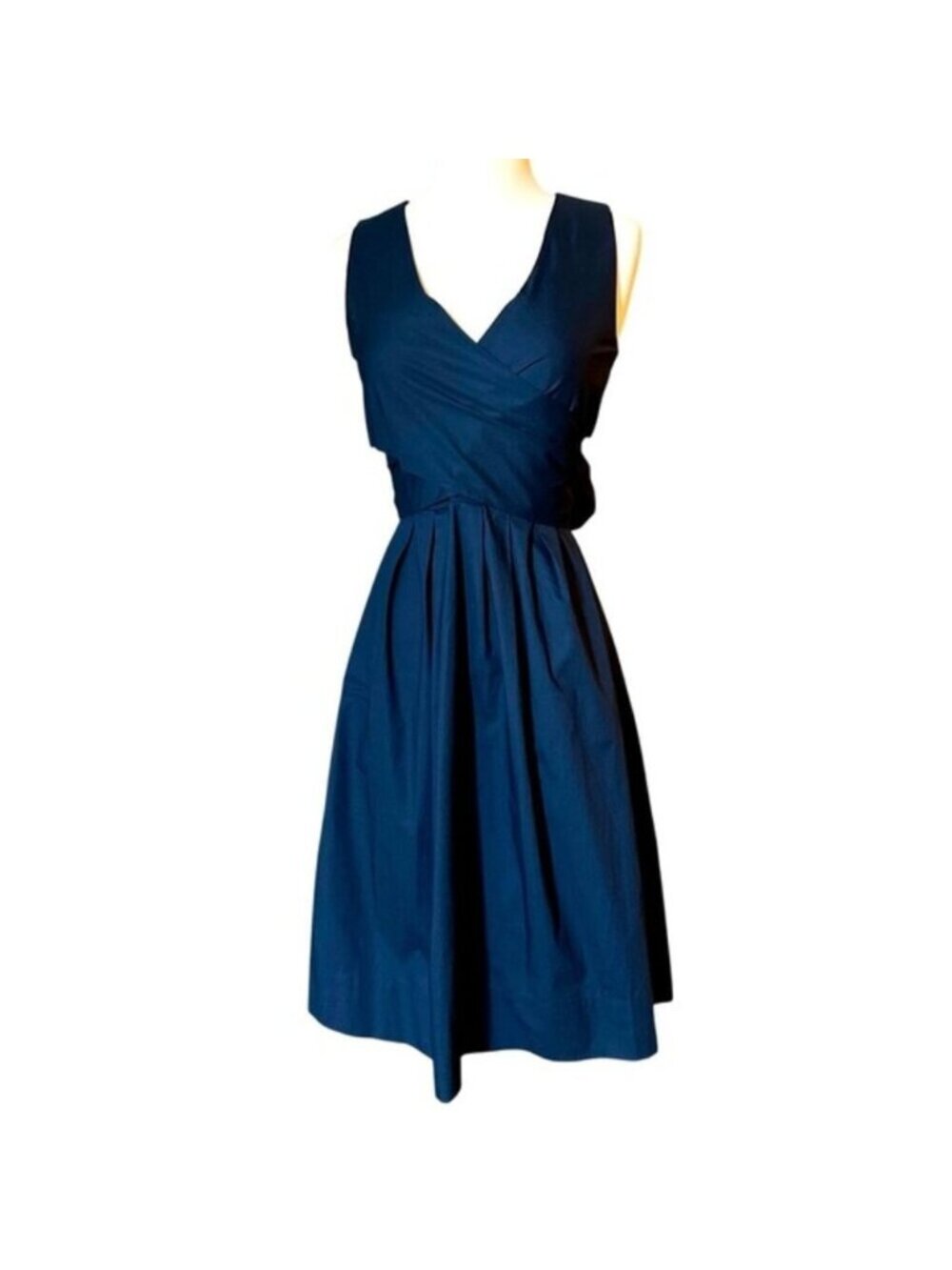NWT J. By J. Crew | Women's Navy Blue Sleeveless Midi Dress Size 00